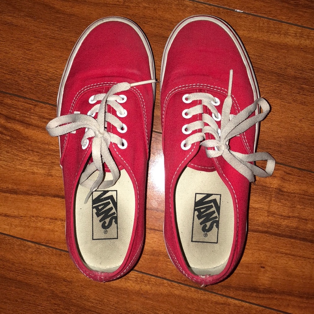 Red Authentic Core Classic Vans